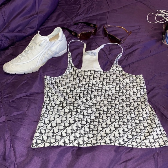🔥Christian Dior Logo Tank Top Size 6🔥 - Picture 1 of 6